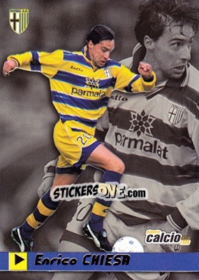 Sticker Enrico Chiesa - Pianeta Calcio 1999 n. 131 - Ds