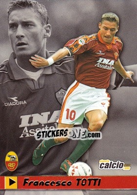 Figurina Francesco Totti - Pianeta Calcio 1999 - Ds