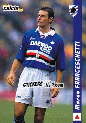 Figurina Marco Franceschetti - Pianeta Calcio 1999 - Ds