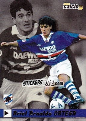 Cromo Ariel Ortega - Pianeta Calcio 1999 - Ds