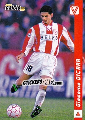 Sticker Giacomo Dicara - Pianeta Calcio 1999 n. 223 - Ds