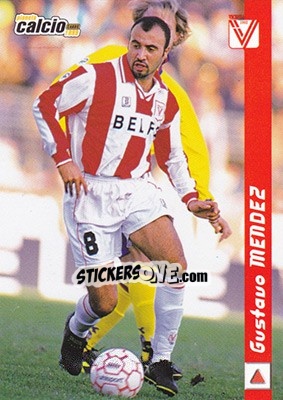 Figurina Gustavo Mendez - Pianeta Calcio 1999 - Ds
