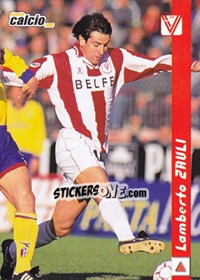 Cromo Lamberto Zauli - Pianeta Calcio 1999 n. 227 - Ds