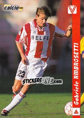 Cromo Gabriele Ambrosetti - Pianeta Calcio 1999 - Ds