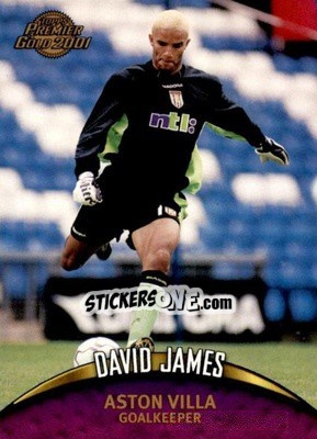 Sticker David James - Premier Gold 2000-2001 n. 8 - Topps