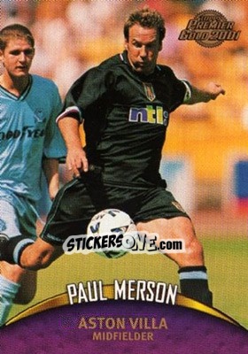 Sticker Paul Merson - Premier Gold 2000-2001 n. 13 - Topps