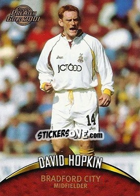 Sticker David Hopkin - Premier Gold 2000-2001 n. 19 - Topps