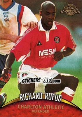 Sticker Richard Rufus - Premier Gold 2000-2001 n. 21 - Topps