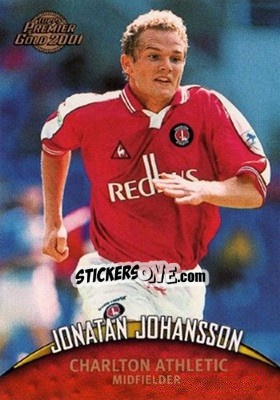 Sticker Jonatan Johanson - Premier Gold 2000-2001 n. 25 - Topps