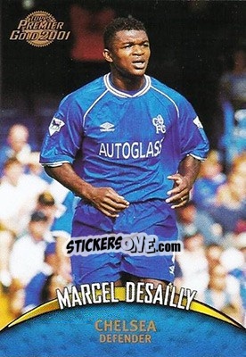 Sticker Marcel Desailly - Premier Gold 2000-2001 n. 28 - Topps