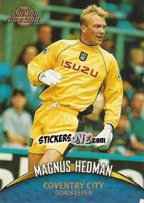 Sticker Magnus Hedman - Premier Gold 2000-2001 n. 33 - Topps