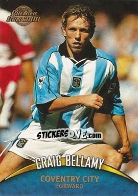 Sticker Craig Bellamy - Premier Gold 2000-2001 n. 37 - Topps