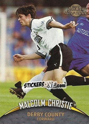 Sticker Malcolm Christie - Premier Gold 2000-2001 n. 43 - Topps