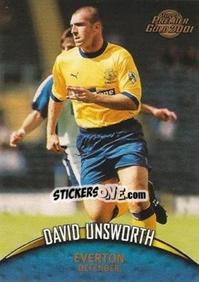 Sticker David Unsworth - Premier Gold 2000-2001 n. 46 - Topps