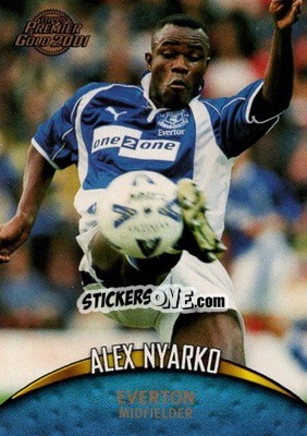 Sticker Alex Nyarko - Premier Gold 2000-2001 n. 48 - Topps