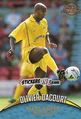Sticker Olivier Dacourt - Premier Gold 2000-2001 n. 58 - Topps