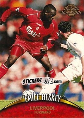 Sticker Emile Heskey - Premier Gold 2000-2001 n. 74 - Topps
