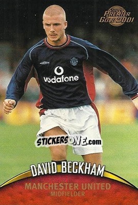 Sticker David Beckham - Premier Gold 2000-2001 n. 85 - Topps