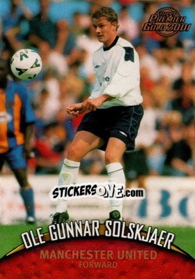 Sticker Ole Gunnar Solskjaer - Premier Gold 2000-2001 n. 86 - Topps