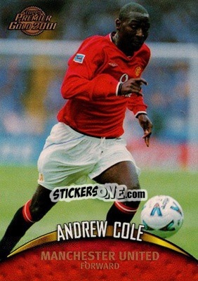 Sticker Andrew Cole - Premier Gold 2000-2001 n. 87 - Topps