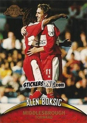 Sticker Alen Boksic - Premier Gold 2000-2001 n. 90 - Topps