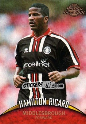 Sticker Hamilton Ricard - Premier Gold 2000-2001 n. 92 - Topps