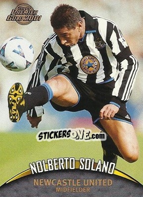 Sticker Nolberto Solano - Premier Gold 2000-2001 n. 98 - Topps