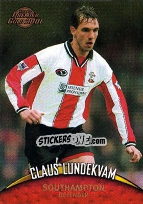 Sticker Claus Lundekvam - Premier Gold 2000-2001 n. 101 - Topps