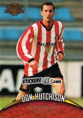 Sticker Don Hutchison - Premier Gold 2000-2001 n. 110 - Topps