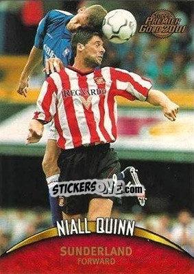 Sticker Niall Quinn - Premier Gold 2000-2001 n. 111 - Topps