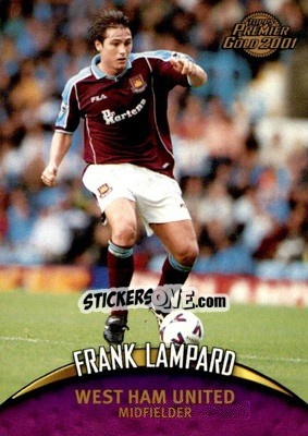 Sticker Frank Lampard - Premier Gold 2000-2001 n. 120 - Topps