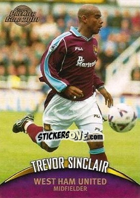 Sticker Trevor Sinclair - Premier Gold 2000-2001 n. 122 - Topps