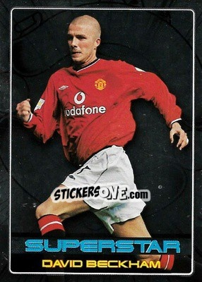 Sticker David Beckham - Premier Gold 2000-2001 n. S4s - Topps