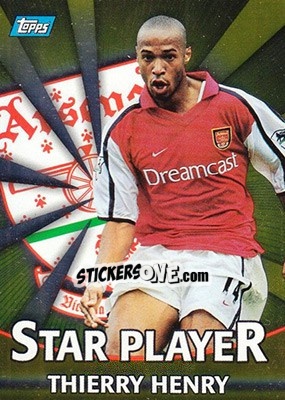 Sticker Thierry Henry - Premier Gold 2000-2001 n. T1g - Topps