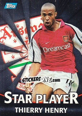 Sticker Thierry Henry - Premier Gold 2000-2001 n. T1s - Topps