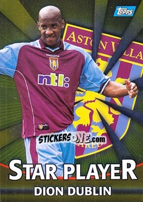 Sticker Dion Dublin - Premier Gold 2000-2001 n. T2g - Topps