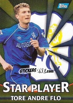 Sticker Tore Andre Flo - Premier Gold 2000-2001 n. T5g - Topps