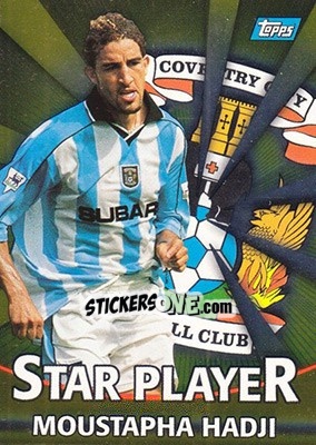 Sticker Mustapha Hadji - Premier Gold 2000-2001 n. T6g - Topps