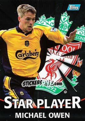 Sticker Michael Owen - Premier Gold 2000-2001 n. T12s - Topps