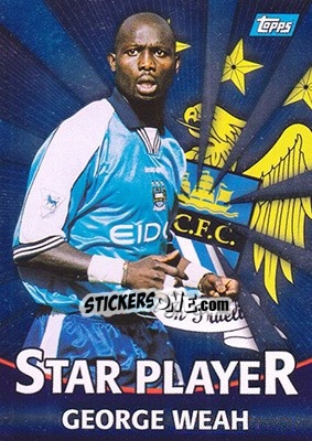 Sticker George Weah - Premier Gold 2000-2001 n. T13b - Topps