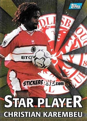 Sticker Christian Karembeu - Premier Gold 2000-2001 n. T15g - Topps