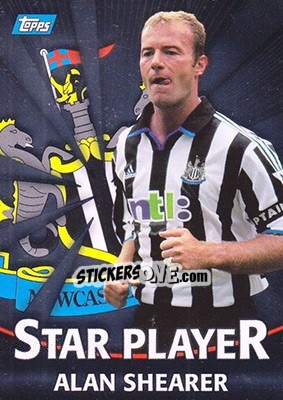 Sticker Alan Shearer - Premier Gold 2000-2001 n. T16s - Topps