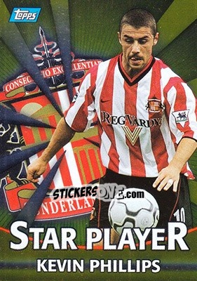 Sticker Kevin Phillips - Premier Gold 2000-2001 n. T18g - Topps