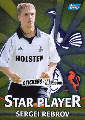 Cromo Sergei Rebrov - Premier Gold 2000-2001 n. T19g - Topps