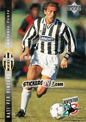 Sticker Antonio Conte - Juventus FC Campione d'Italia 1994-1995 n. 3 - Upper Deck