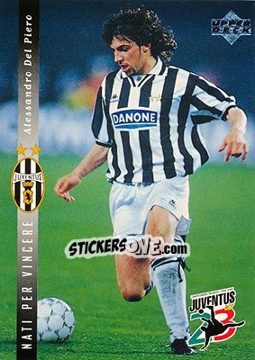Sticker Alessandro Del Piero - Juventus FC Campione d'Italia 1994-1995 n. 4 - Upper Deck