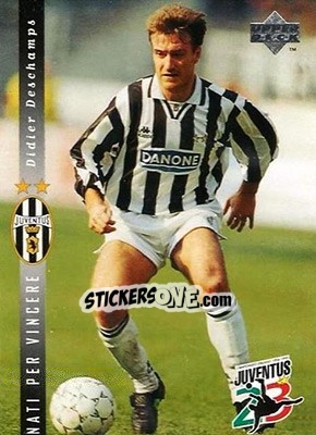 Sticker Didier Deschamps - Juventus FC Campione d'Italia 1994-1995 n. 5 - Upper Deck