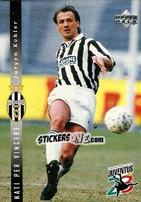 Sticker Jurgen Kohler - Juventus FC Campione d'Italia 1994-1995 - Upper Deck