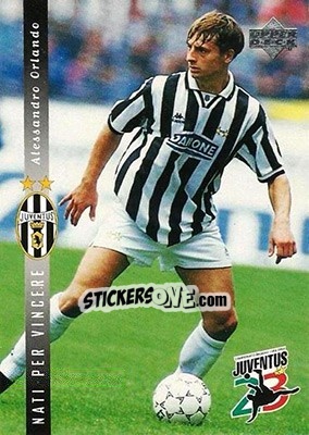 Sticker Alessando Orlando - Juventus FC Campione d'Italia 1994-1995 n. 12 - Upper Deck