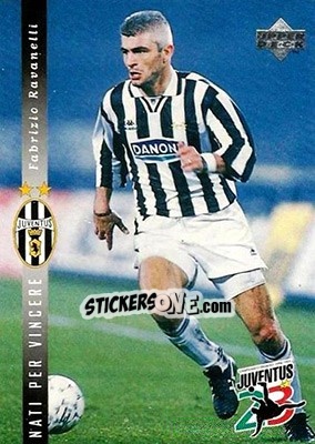 Sticker Fabrizio Ravanelli - Juventus FC Campione d'Italia 1994-1995 n. 16 - Upper Deck